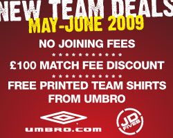 NEW TEAMS - &pound;100 Discount & Free Umbro Kits 